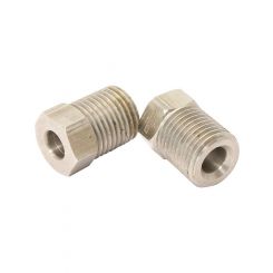 Aeroflow S/Steel Inverted Flare Tube Nut 7/16"-24 to 3/16" Hard Line
