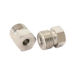 Aeroflow S/Steel Inverted Flare Tube Nut 9/16"-20 to 3/16" Hard Line
