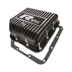 RTS Transmission Pan Deep Aluminium Finned Black Powdercoat GM TH250 TH3