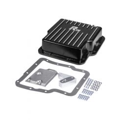 RTS Transmission Pan Deep Aluminium Finned Black Powdercoat GM Holden Co
