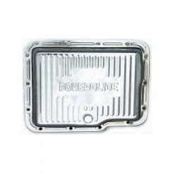 RTS Transmission Pan Stock Steel Finned Chrome Finned GM Powerglide