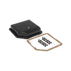 RTS Transmission Pan Deep Steel Finned Black Powdercoated Finned GM TH35