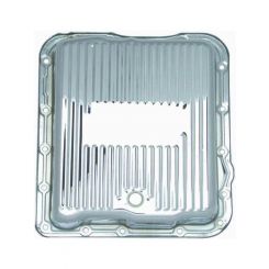 RTS Transmission Pan Deep Steel Finned Chrome GM 700R4 4L60 4L60E