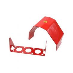 TCI Automotive Automatic Transmission Shield Case Aluminum Red Powderco