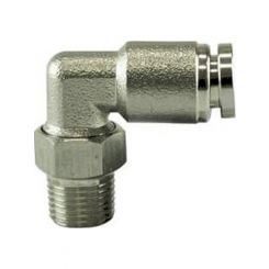 Turbosmart 1/8" NPT 90 Degree Pushlock Fitting Stainless Steel 1/4"