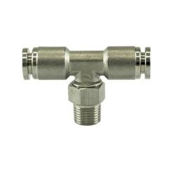 Turbosmart 1/8" NPT Tee Pushlock Fitting Stainless Steel 1/4"