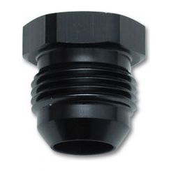 Vibrant Performance AN Flare Hex Head Plug; Size: -16AN Black Anodized