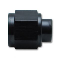 Vibrant Performance AN Flare Caps; Size: -3AN Female threads Black Anodized