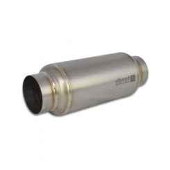 Vibrant Performance Resonator, 2.50" Inlet/Outlet x 12.00" Long Titanium