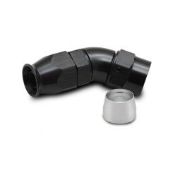 Vibrant Performance 45 High Flow Hose End Fitting for PTFE Lined Hose, -10AN