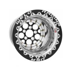 Weld Racing Wheel Drag 15x12 Black Magnum 5x4.75 4in. BS Black DB…