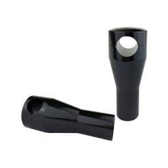 Zodiac Risers 4 In Straight Blk Aluminium
