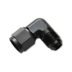 Vibrant Performance -12AN Female to -12AN Male 90 Swivel Adapter Fitting Black