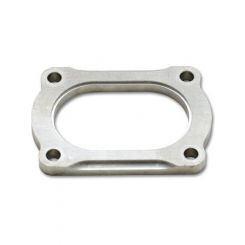 Vibrant Performance 4 Bolt Flange for 3.5" Nominal Oval Tubing Stainless Natural