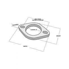 Vibrant Performance 2-Bolt Stainless Steel Flanges, 3.00" ID - Box of 5 Flanges