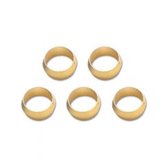 Vibrant Performance Pack of 5, Brass Olive Inserts; Size 3/8" Barrel Style