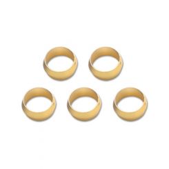Vibrant Performance Pack of 5, Brass Olive Inserts; Size 1/2" Barrel Style