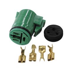 Aeroflow 3-Pin Round Alternator Plug For Nippon Denso