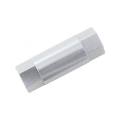 Aeroflow M6 Female Hex Spacer Silver 40mm Length - 1 Per Pack