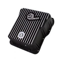 AFE Power Cover Trans Pan Machined Trans Pan GM Diesel Trucks 01-12 V