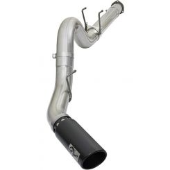 AFE ATLAS 5in DPF-Back Alum Steel Exhaust System w/Black Tip 2017 F