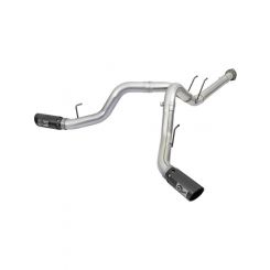 AFE ATLAS 4in DPF-Back Alum Steel Exhaust System w/Black Tip 2017 F