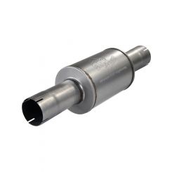 AFE Atlas Exhausts Mufflers Al Steel EXH Muffler 4 ID In/Out 8 Dia x