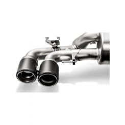 Akrapovic 18+ For BMW M5 F90 Evolution Tail Pipe Set Carbon w/ Red