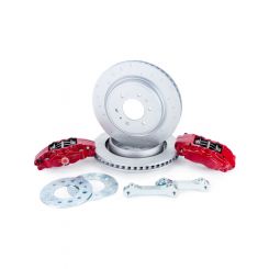 Alcon 2010+ For Ford F-150 360x32mm Rotors 4-Piston Red Calipers Re