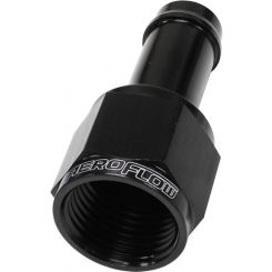 Aeroflow Straight Hose Barb 3/8 Inch to -6AN Female Black