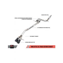 AWE Tuning Mk6 Jetta 2.5L Track Edition Exhaust Diamond Black Tips