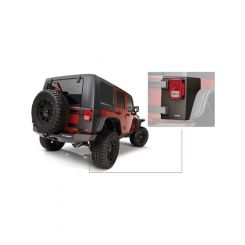 Bushwacker 07-18 For Jeep Wrangler Trail Armor Rear Corners Black