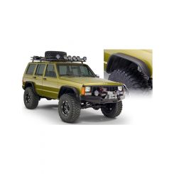Bushwacker 84-01 For Jeep Cherokee Flat Style Flares 4pc Black