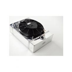 CSF Universal Drag Race / Tuck Radiator w/9in Spal Fan 10.5in H x 10in L