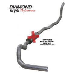 Diamond Eye Kit 4" Tb Mflr Rplcment Pipe Sgl Al: 89-93 For Dodge Cum