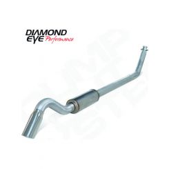 Diamond Eye 4" Al Turbo Back Sgl Dump Out 94-02 For Dodge No Mflr"