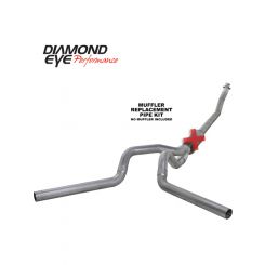 Diamond Eye Kit 4" Tb Mflr Rplcment Pipe Dual Al: 94-02 For Dodge Cu