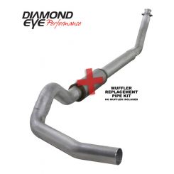 Diamond Eye Kit 5" Tb Sgl Mflr Rplcment Pipe Al: 94-02 For Dodge Cum