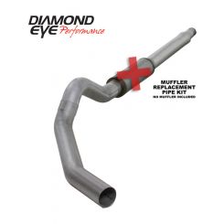 Diamond Eye Kit 5" Cb Mflr Rplcment Pipe Sgl Al: 03-07 For Ford 6.0L