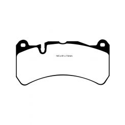 EBC 06-08 Ferrari 599 6.0 Redstuff Front Brake Pads
