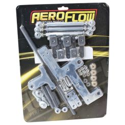 Aeroflow Series 4150 Dual Carburettor Blower Linkage Kit Chrome