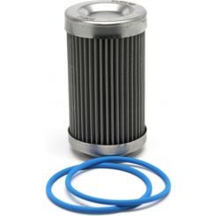 Fuelab 40 Micron Stainless Replacement Element 3in w/2 O-Rings & Instruc