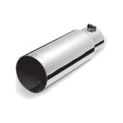 Gibson Round Single Wall Straight-Cut Tip 3.5in OD/3in Inlet/12in Lengt