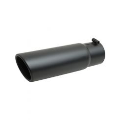 Gibson Rolled Edge Angle-Cut Tip 4in OD/3.5in Inlet/12in Length Black