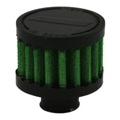 Green Filter Crankcase Filter ID .59" / Base 2" / Top 2" / H 1.57"