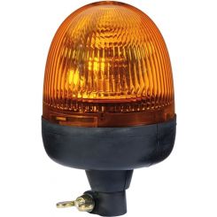 Hella Rota Compact 12V Amber Lens Beacon w/ Flexible Pole Mount