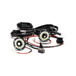 KC Hilites Cyclone V2 LED Universal Under Hood Lighting Kit System 5W Flood Beam