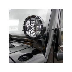 KC Hilites A-Pillar Windshield Light Mount Bracket Set For 07-18 Jeep JK