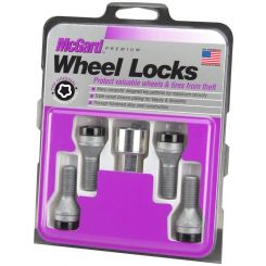 McGard Wheel Lock Bolt Set 4pk. Cone Seat M14X1.25 / 17mm Hex / 27.3mm S