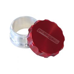 Aeroflow 1 Inch Billet Aluminium Weld-On Filler With Red Cap